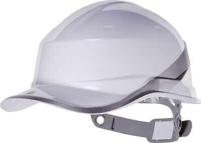 Venitex Hard Hat Safety Helmet White Hi Viz Band Textile Cradle EN397