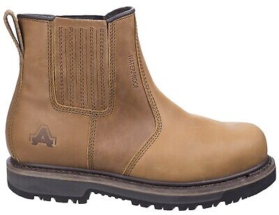 Amblers Worton Safety Dealer Boots Tan AS232