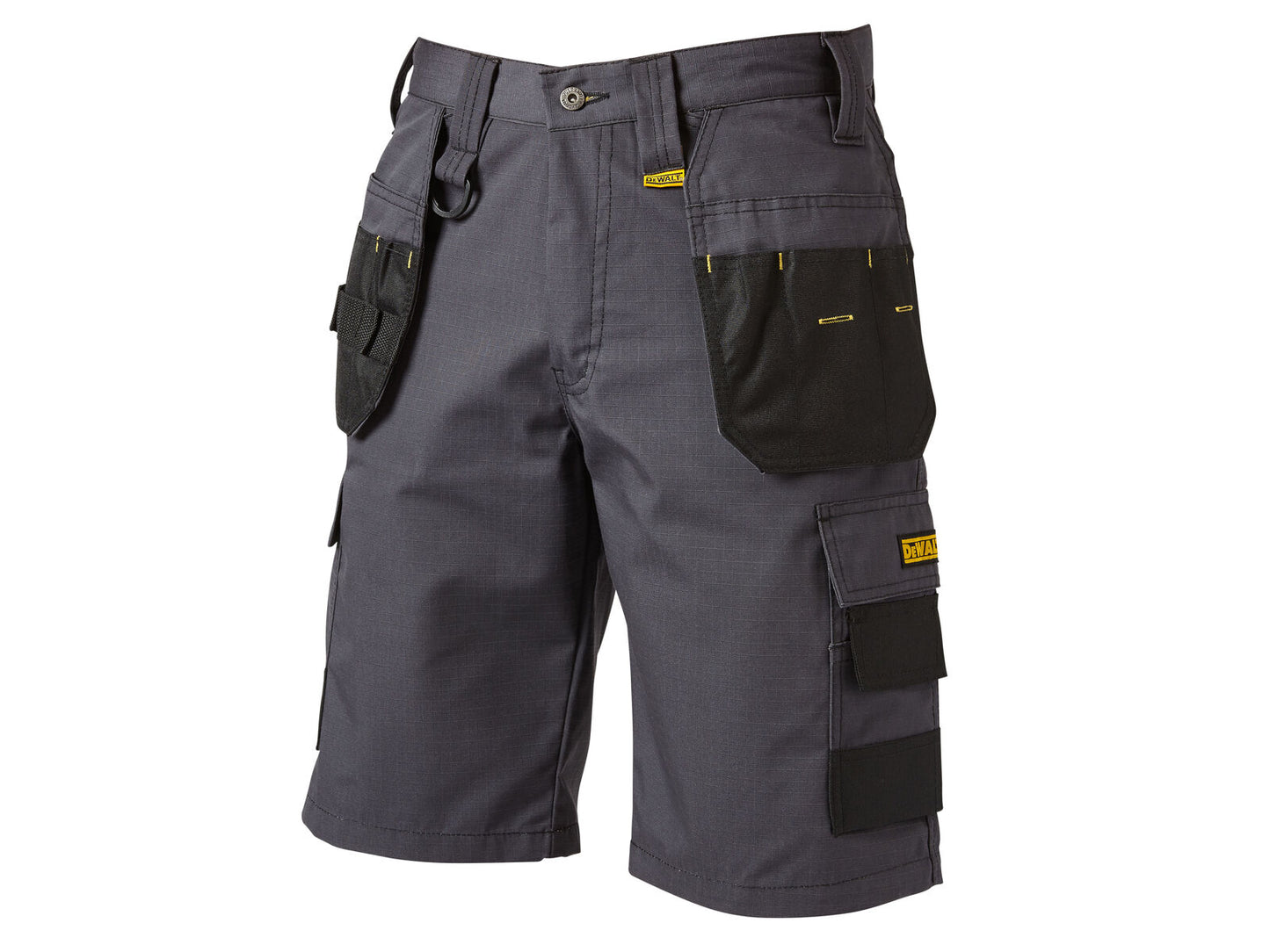 DeWalt Cheverley Lightweight Polycotton Shorts Grey Workwear