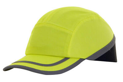 B Brand Safety Baseball Bump Cap Orange or Yellow with Navy EN812 Hi Viz BBSBC