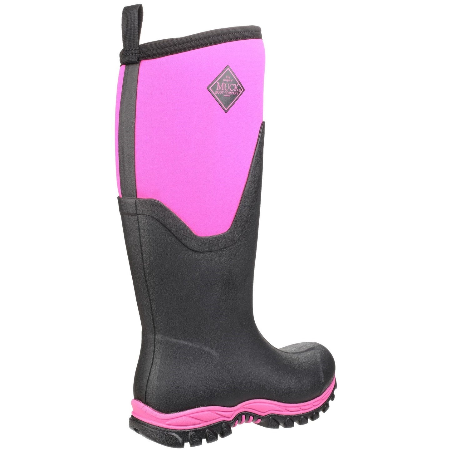 Muckboot Arctic Sport II Tall Womens Ladies Wellies Black/Pink