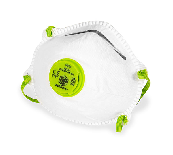 Dust Masks 10 Pack - BBP2V Valved Respirator P2