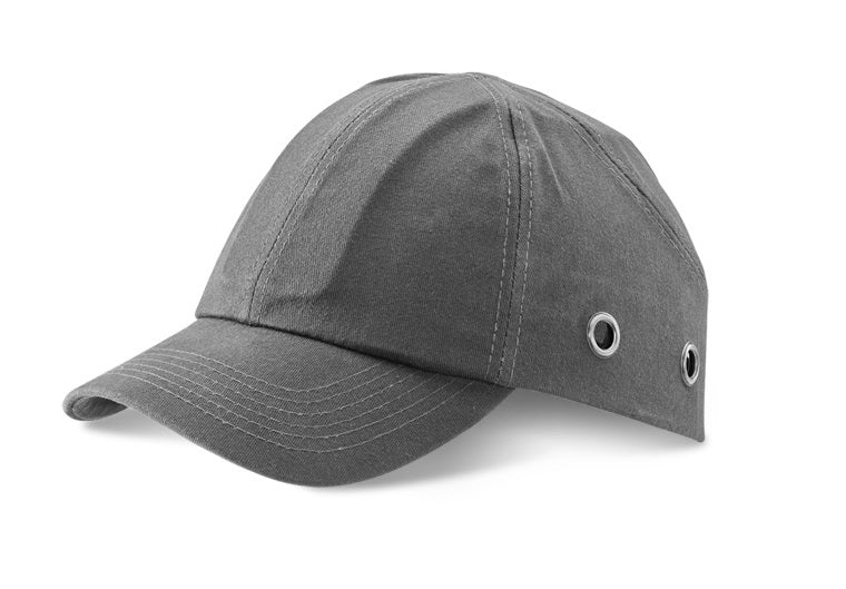 B Brand Safety Baseball Cap Hard Hat Bump Cap Grey Vented EN812