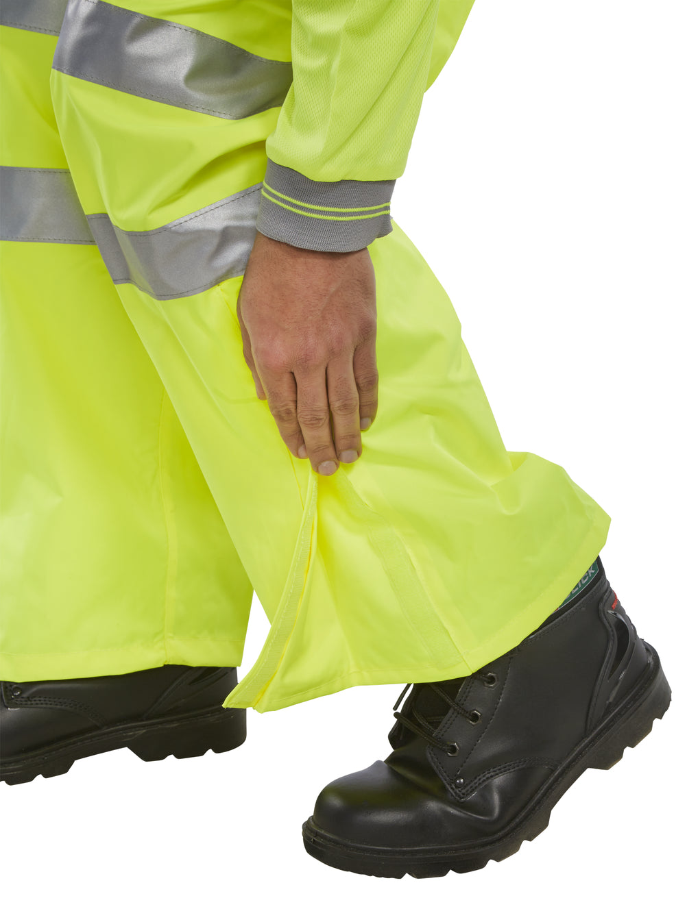 Be Seen Birkdale Hi Viz Over Trousers Breathable Waterproof Orange Yellow EN471