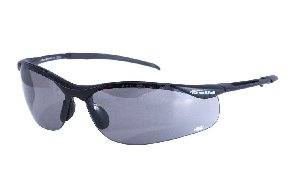 Bolle Contour Safety Glasses Specs Smoked Lens EN166 Eye Protection Anti Scratch