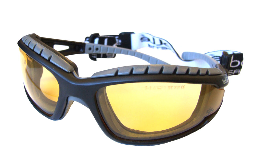 Bolle Tracker Safety Specs Glasses Yellow Lens FREE BAG Anti Fog