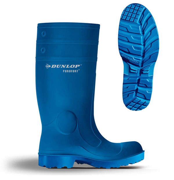 Dunlop Purofort Insulated Blue Safety Welly Wellies Wellington Boot 3-13 CA61631