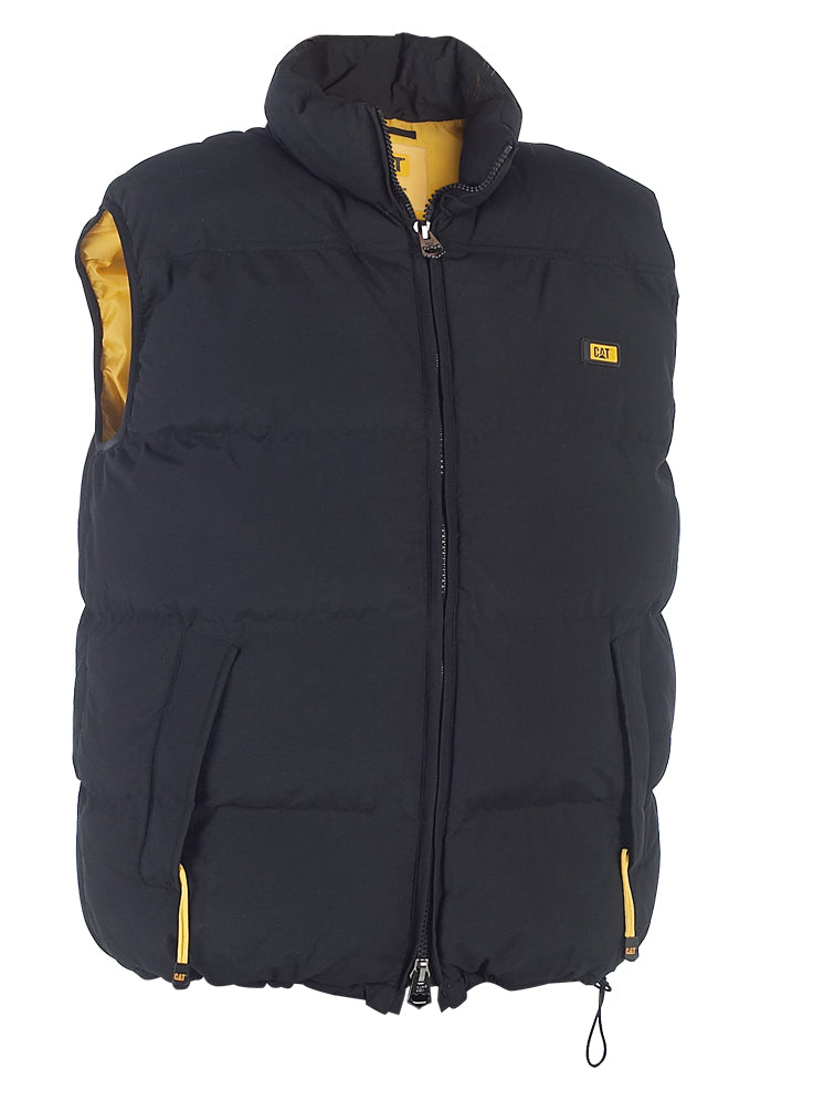 Caterpillar CAT C430 Bodywarmer Gilet Padded Lined Black Small - 4XL