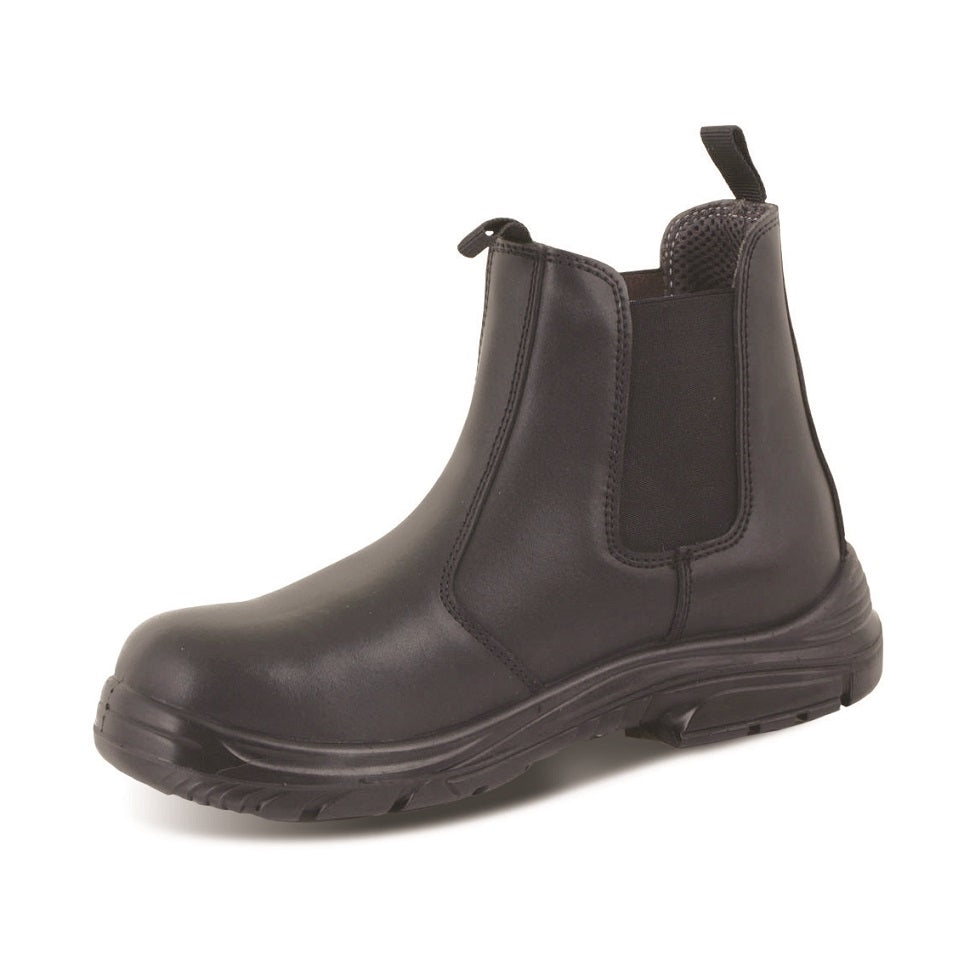 Click Footwear Safety Chelsea Dealer Work Boots Black CF16 Sizes 3-13