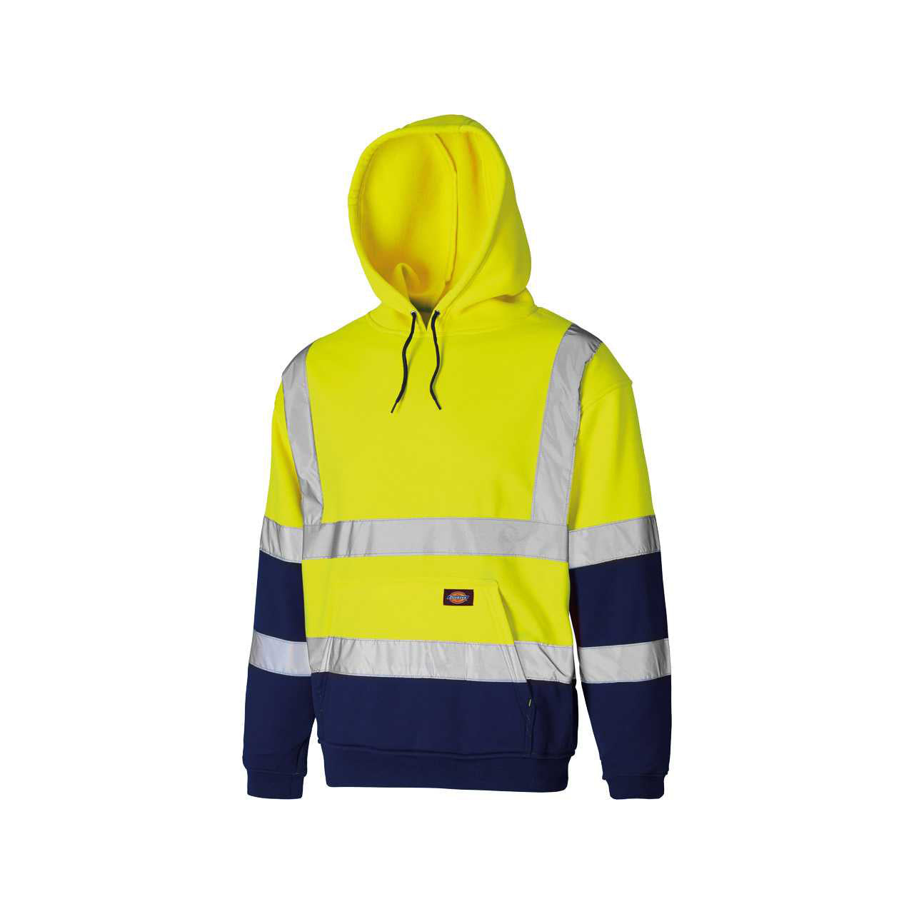 Dickies SA22095 Hi Vis Hoodie Two Tone Yellow/Navy