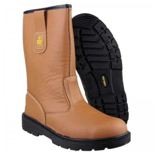 Ambler Safety FS124 Lined Rigger Safety Boot - Water and Slip Resistant