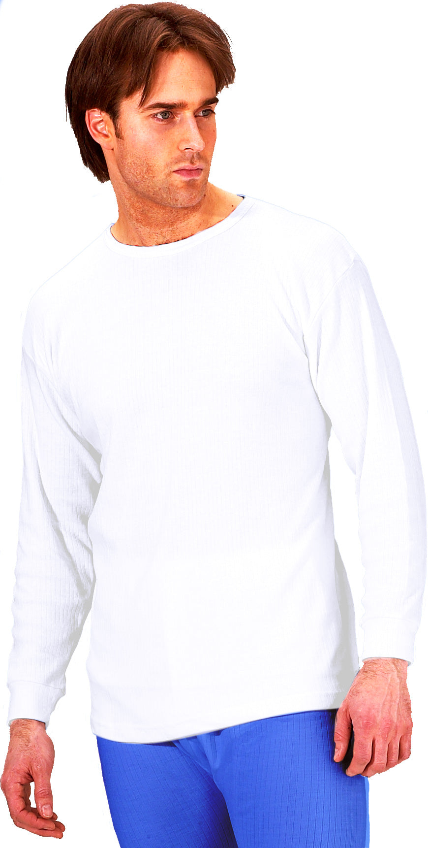 (LL)Click Thermal Vest Long Sleeve Blue or White Small-XXXL