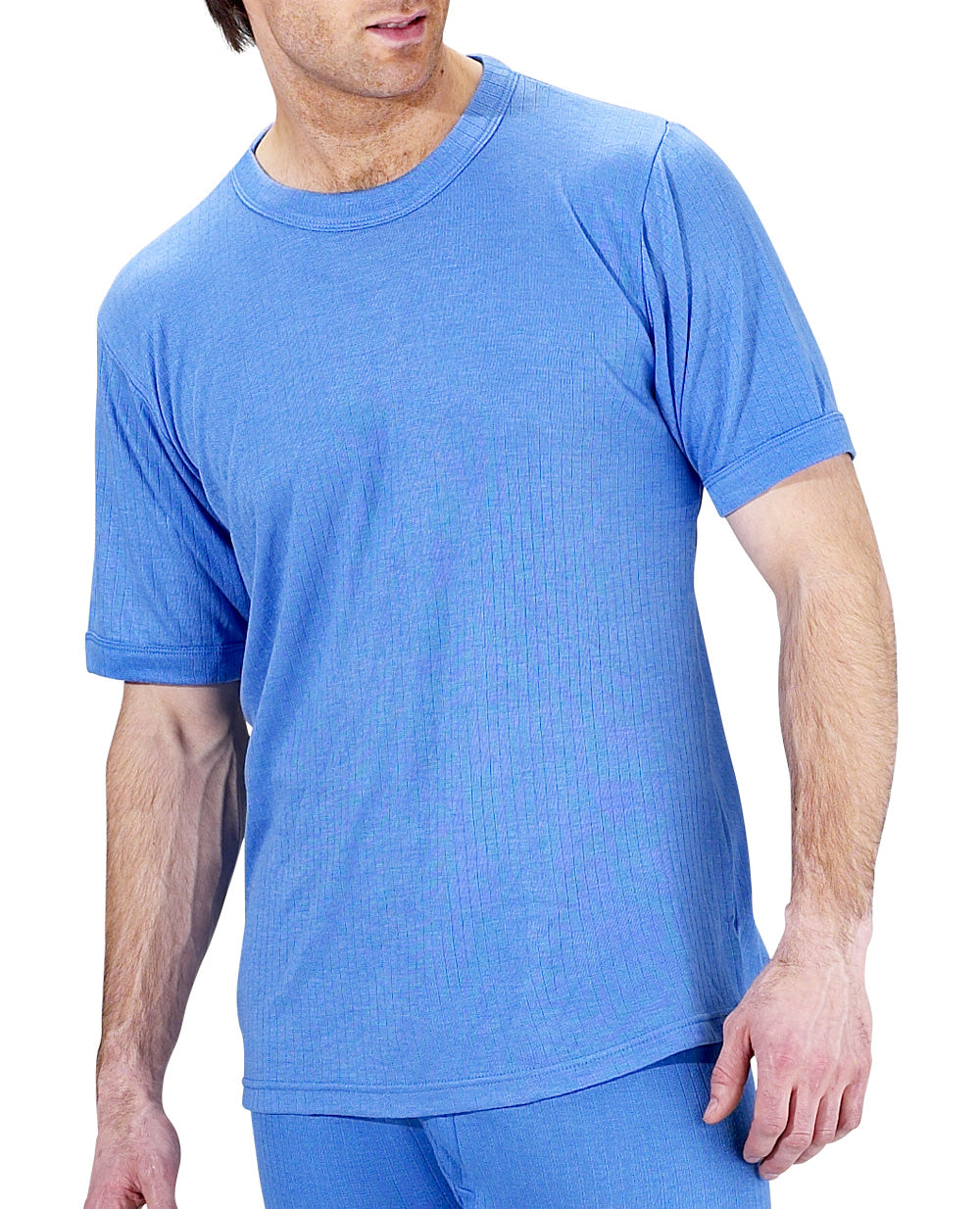 (LL) Click Thermal Vest Short Sleeve Blue or White SM - XXXL