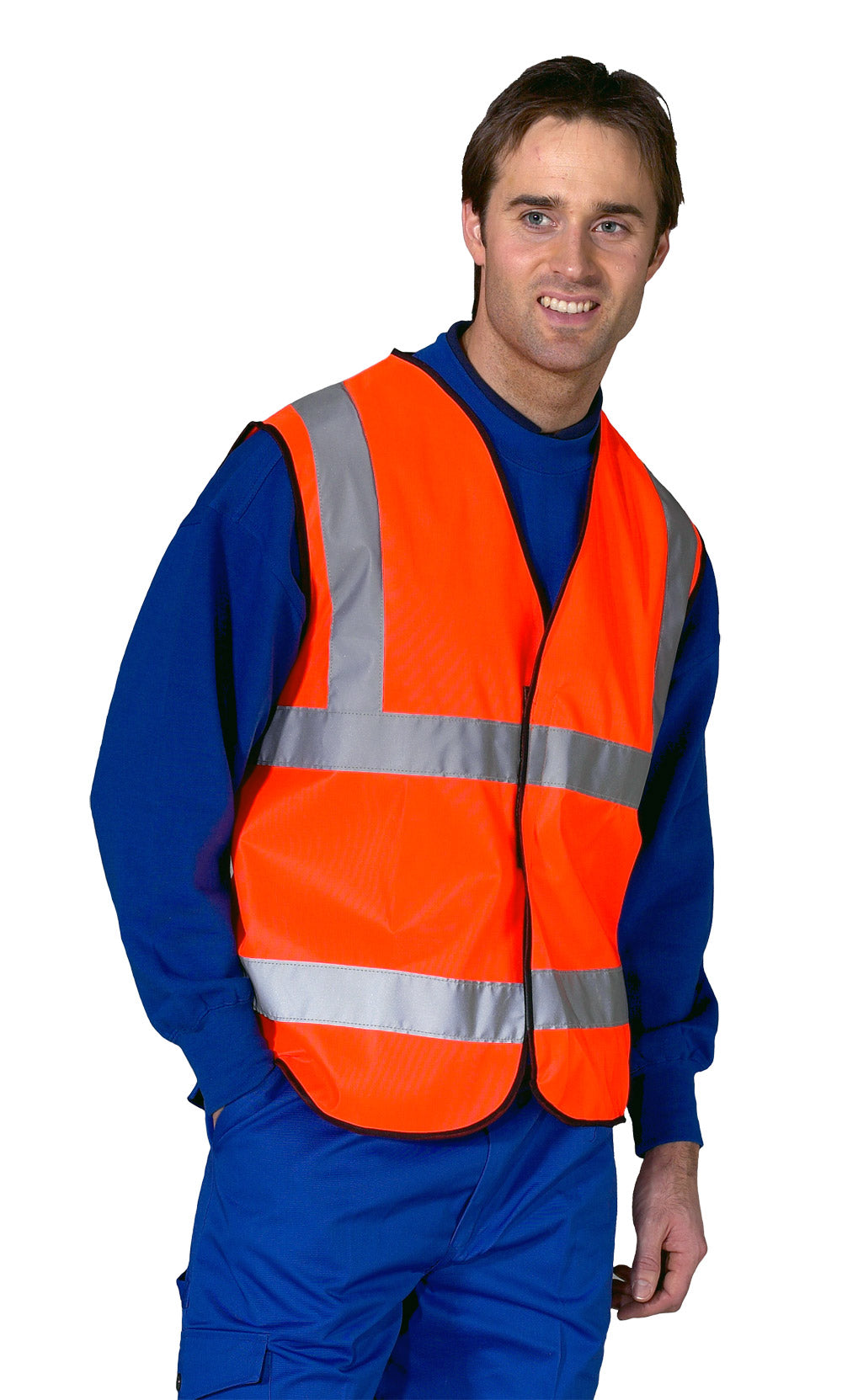 Click Hi Viz Vest Yellow or Orange Waistcoat (LL) WCENG