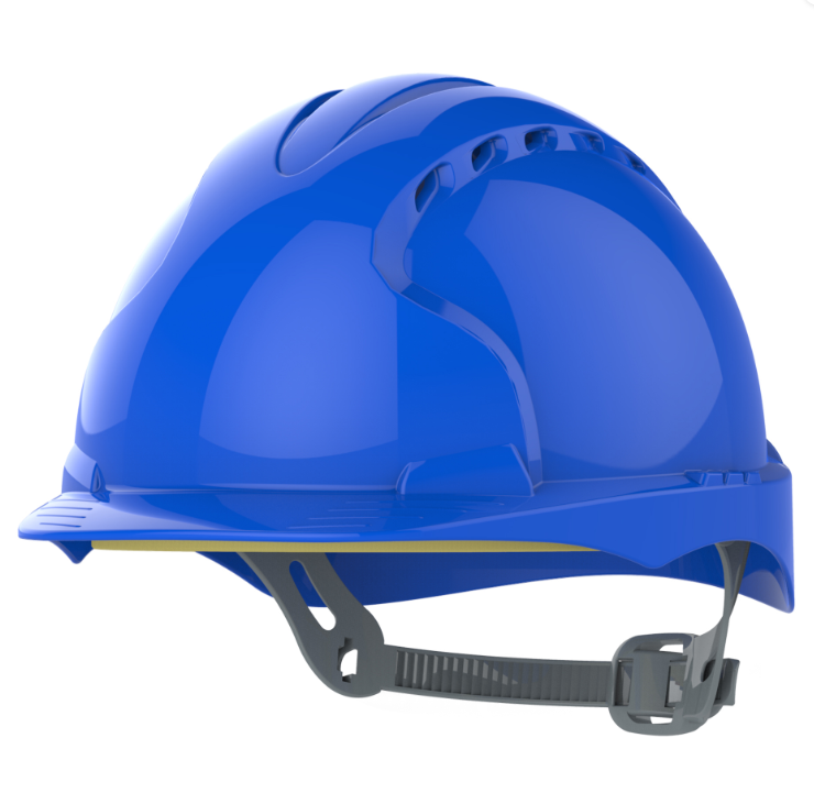 JSP EVO®2 Safety Helmet - Slip Ratchet - Vented - Blue AJF030-000-500