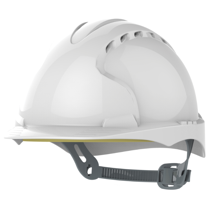JSP EVO®3 Safety Helmet - Slip Ratchet - Vented - White AJF160-000-100