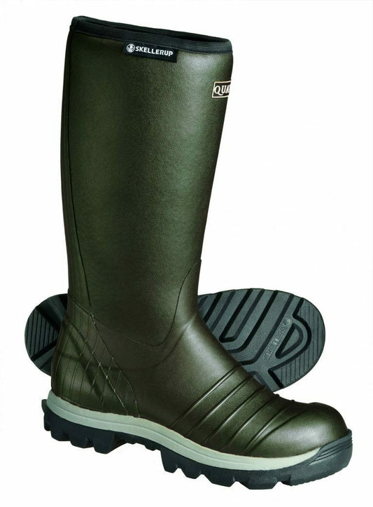 Skellerup Quatro Insulated Non Safety Welly Green Wellington Boot Lined Wellies