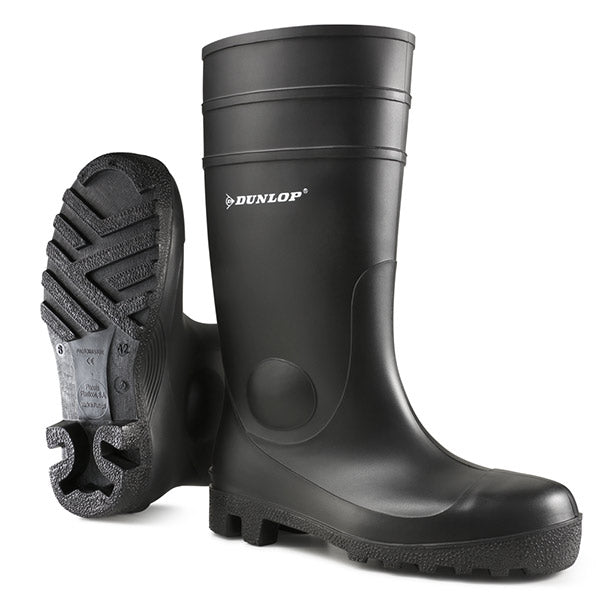Dunlop Full Safety Wellies Welly Wellington Boots 142PP Black S5 Sizes 3 - 13