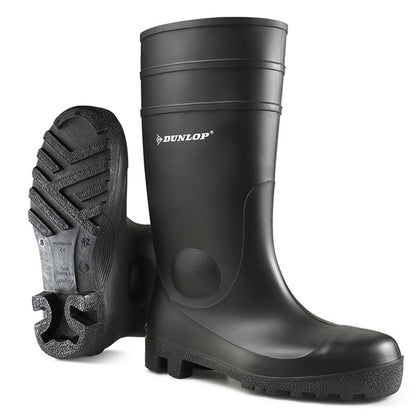 Dunlop Full Safety Wellies Welly Wellington Boots 142PP Black S5 Sizes 3 - 13