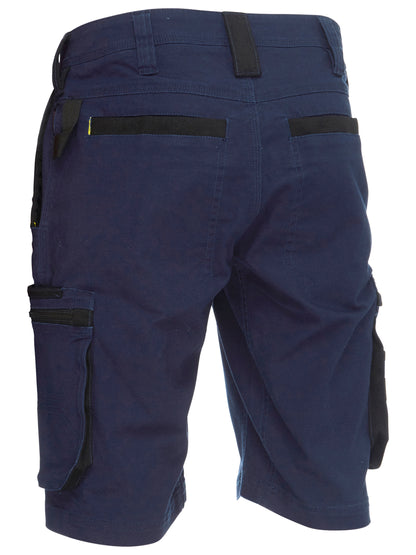 Bisley Flx & Move Stretch Utility Zip Cargo Shorts Navy UKSHC1330