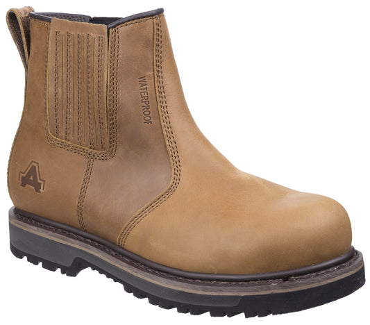 Amblers Worton Safety Dealer Boots Tan AS232