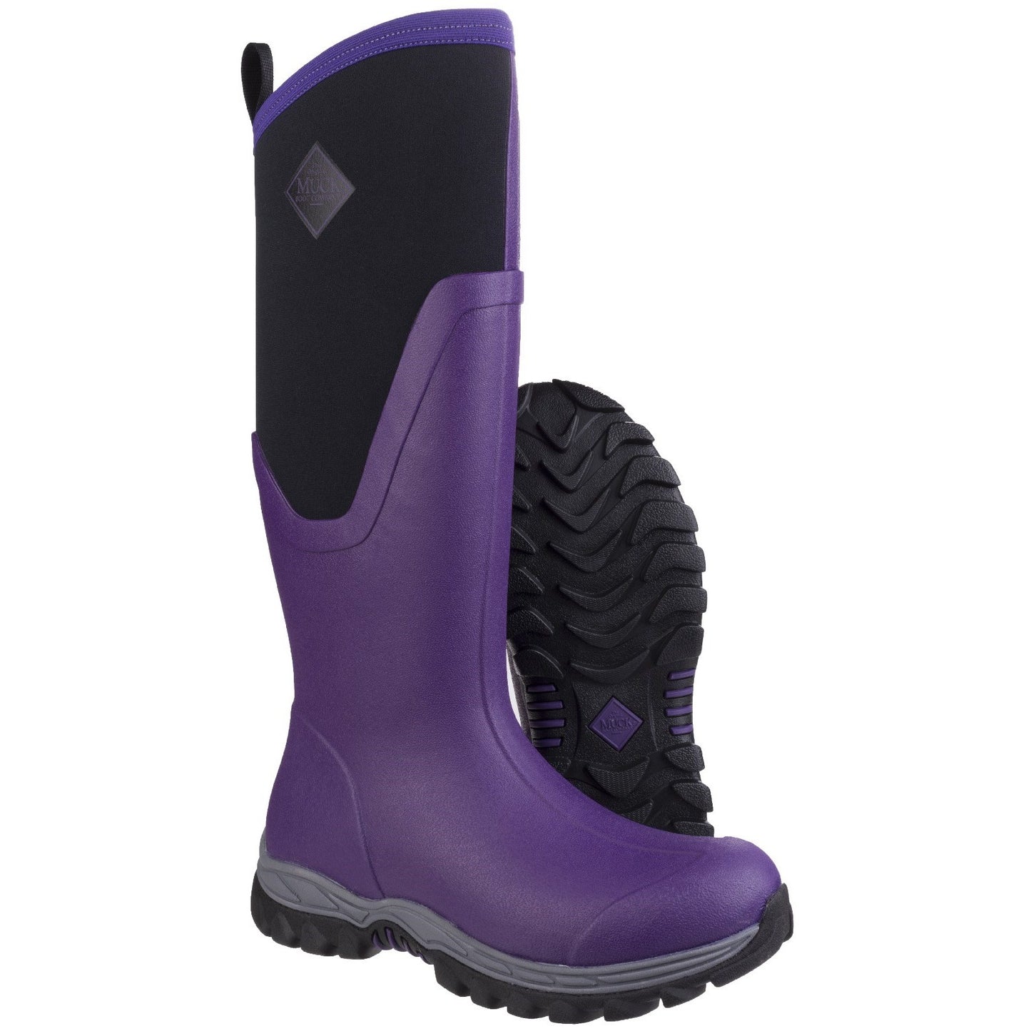 Muckboot Arctic Sport II Tall Ladies Wellies Purple Insulated Waterproof Light