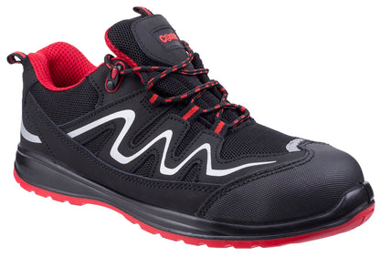 Centek FS312 Safety Work Trainers Shoes Red/Black 6-12 S3 SRC Midsole & Toecap