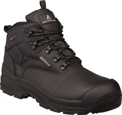 Delta Plus Samy Waterproof Safety Work Boots Black S3 SRC Scuff Cap Toe & Mid