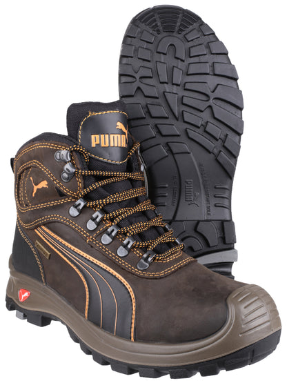 Puma Sierra Nevada Mid Safety Work Boots 630220 Brown