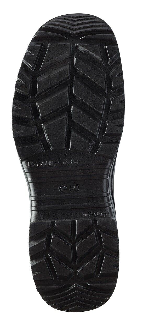 V12 Colt STS Black Slip On Safety Dealer Boot VR609.01 Toecap & Midsole 6-12