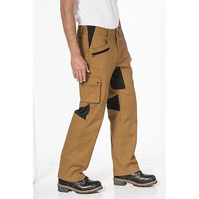 Caterpillar CAT Flex Operator Work Trousers Pants Black Tan C1810038 Cargo