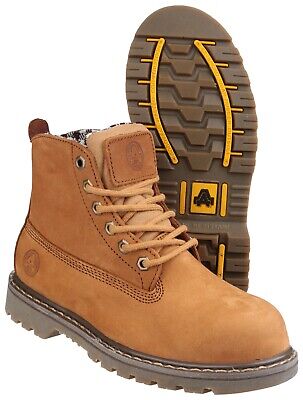 Amblers FS103 Ladies Safety Work Boots Brown Welted Leather