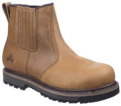 Amblers Worton Safety Dealer Boots Tan AS232