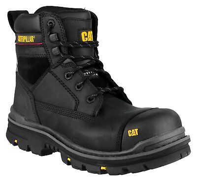 CAT Caterpiller Gravel Safety Work Boots Black 6-13 S3 Toecap Midsole Scuff Cap