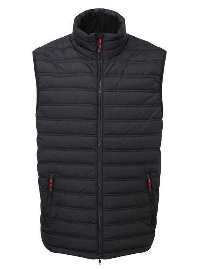 Elite Gilet Black Bodywarmer Ripstop Lined Nylon Shell Zipped Pockets S-XXL