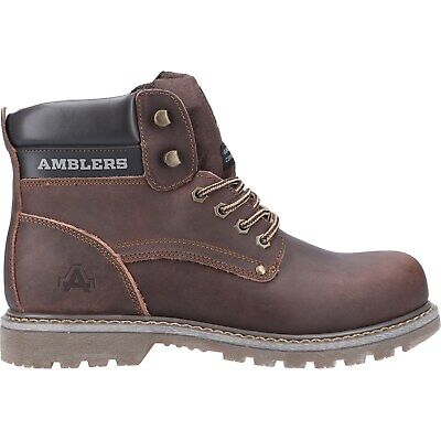 Amblers Dorking Casual Leather Boots Brown Lace Up Sizes 6-12 Non Safety