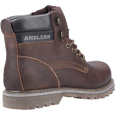 Amblers Dorking Casual Leather Boots Brown Lace Up Sizes 6-12 Non Safety
