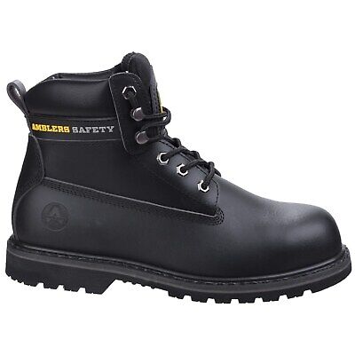 Amblers FS9 Leather Safety Work Boots Black