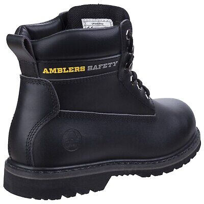 Amblers FS9 Leather Safety Work Boots Black