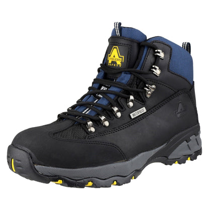 Amblers FS161 Waterpoof Hiker Style Safety Boots S3 SRC Black 4-15 Toecap & Mid