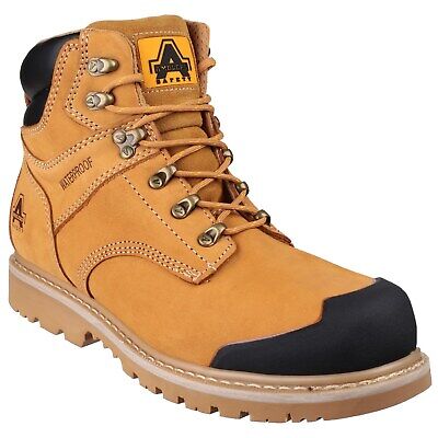 Amblers Waterproof Safety Boots FS226 Honey S3 Goodyear Welted 6-13 Scuff Cap
