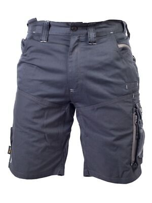 ATS Cargo Shorts Tradesmans Work Shorts Apache 30" - 40" Waist Grey/Black 245gsm