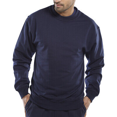 Click Polycotton Sweatshirt Workwear Navy