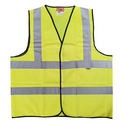 Hi Vis High Visibility Waistcoat Yellow Site Safety PPE Hi Viz
