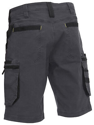 Bisley Flx & Move Stretch Utility Zip Cargo Shorts Charcoal Grey UKSHC1330