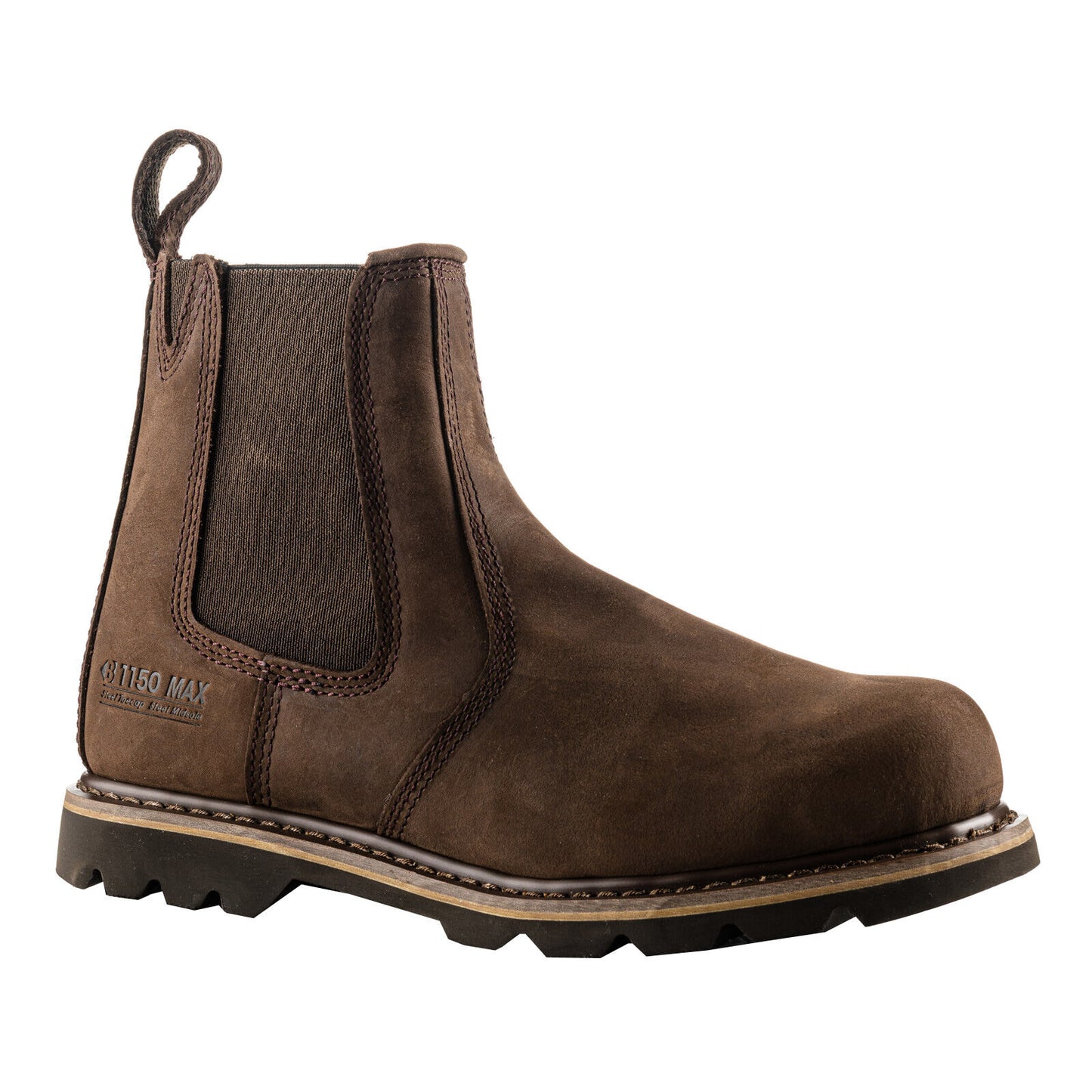 BuckBootz Buckler B1150 Dealer Safety Work Boot Chocolate Brown