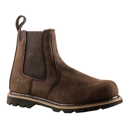 BuckBootz Buckler B1150 Dealer Safety Work Boot Chocolate Brown