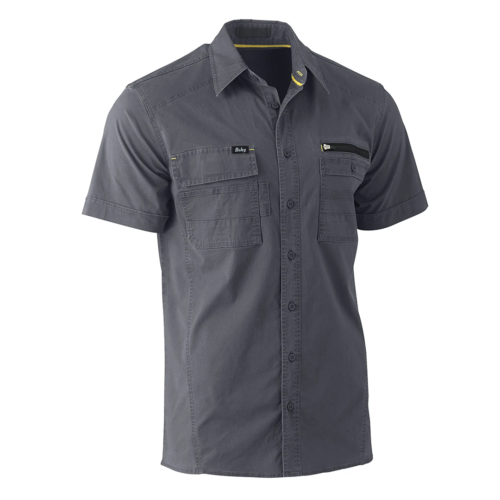 Bisley FLX & MOVE™ Utility Work Shirt Charcoal Grey UKS1144