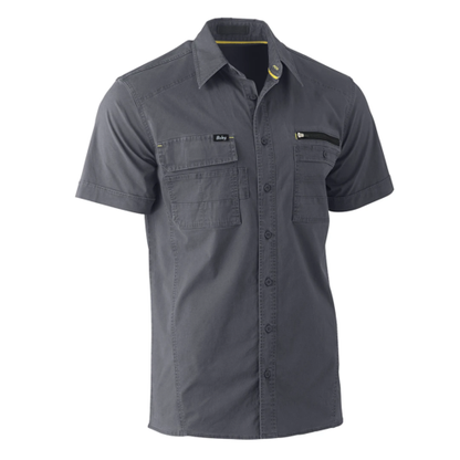 Bisley FLX & MOVE™ Utility Work Shirt Charcoal Grey UKS1144