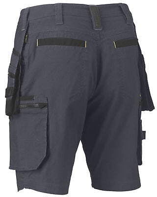 Bisley FLX & MOVE™ Stretch Utility Holster Pocket Shorts Grey UKSHC1336